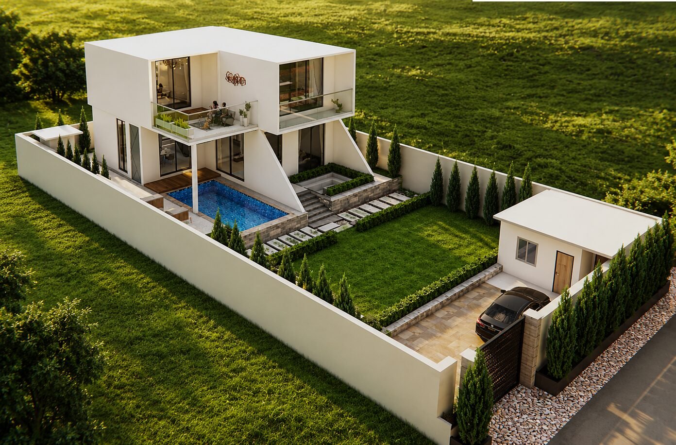 Model 1 villa alternate angle