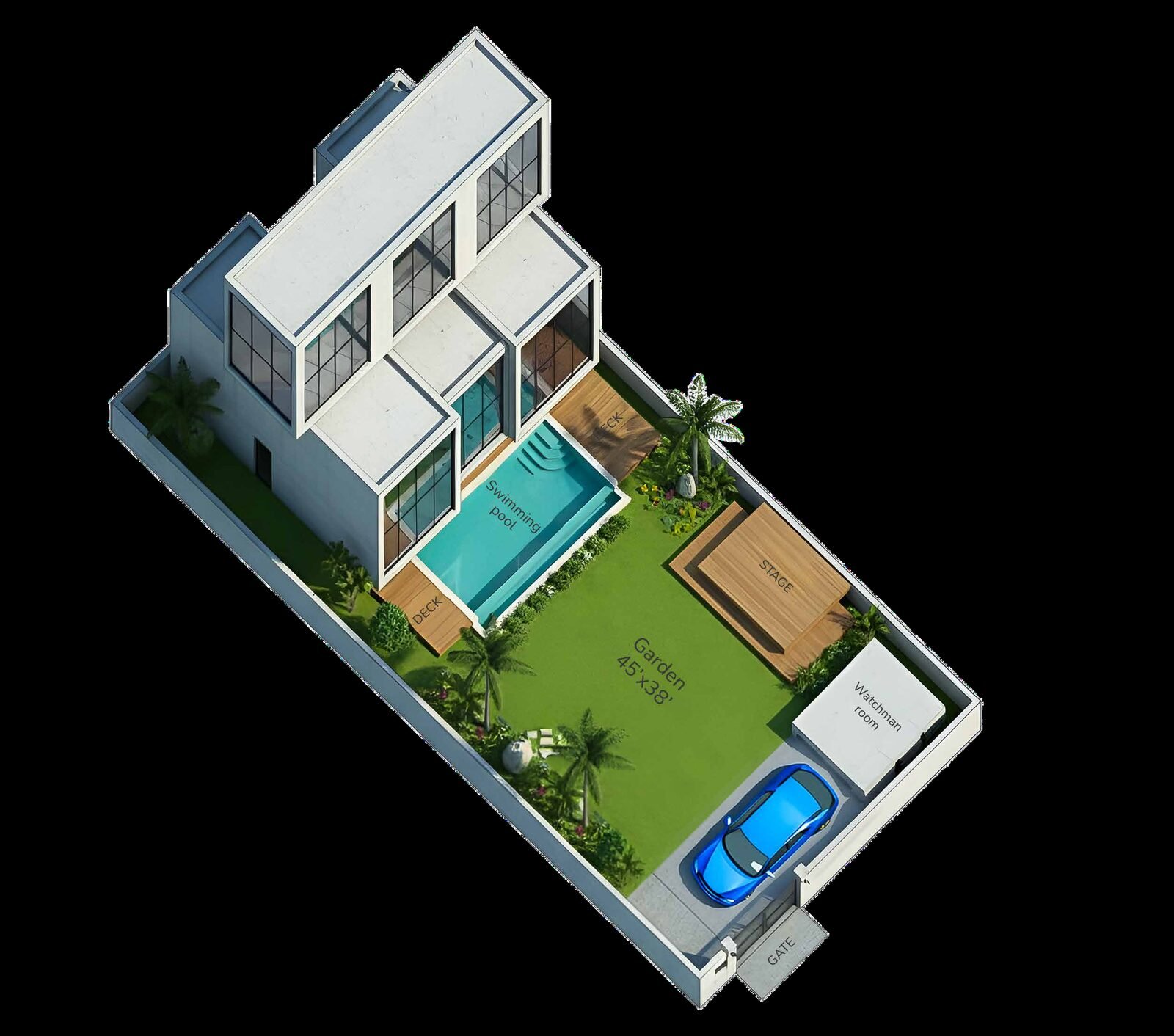 Model 1 first floor plan