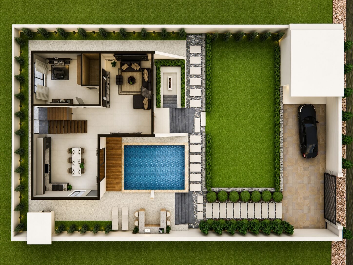 Model 1 ground floor plan