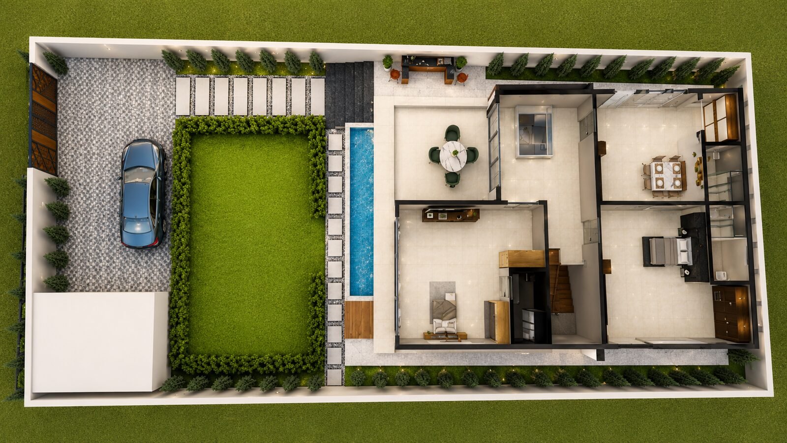 Model 2 first floor plan