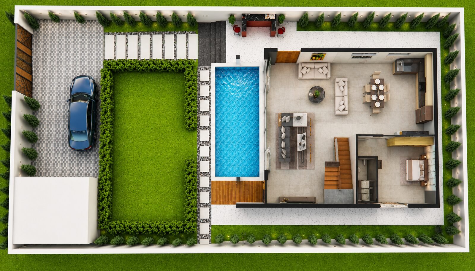 Model 2 ground floor plan